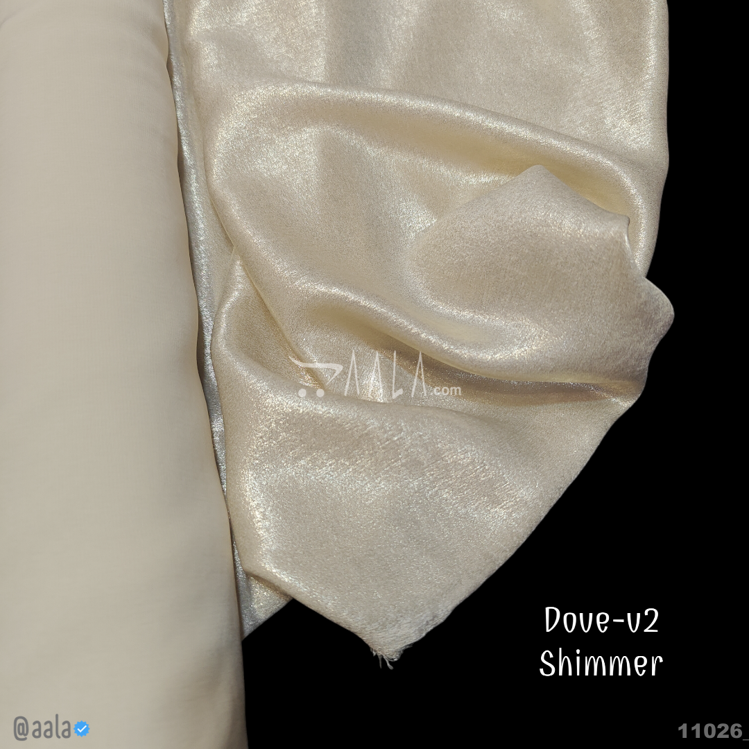 Dove-Shimmer-V2 Velvet Poly-ester 58-Inches GOLD Per-Metre #11026