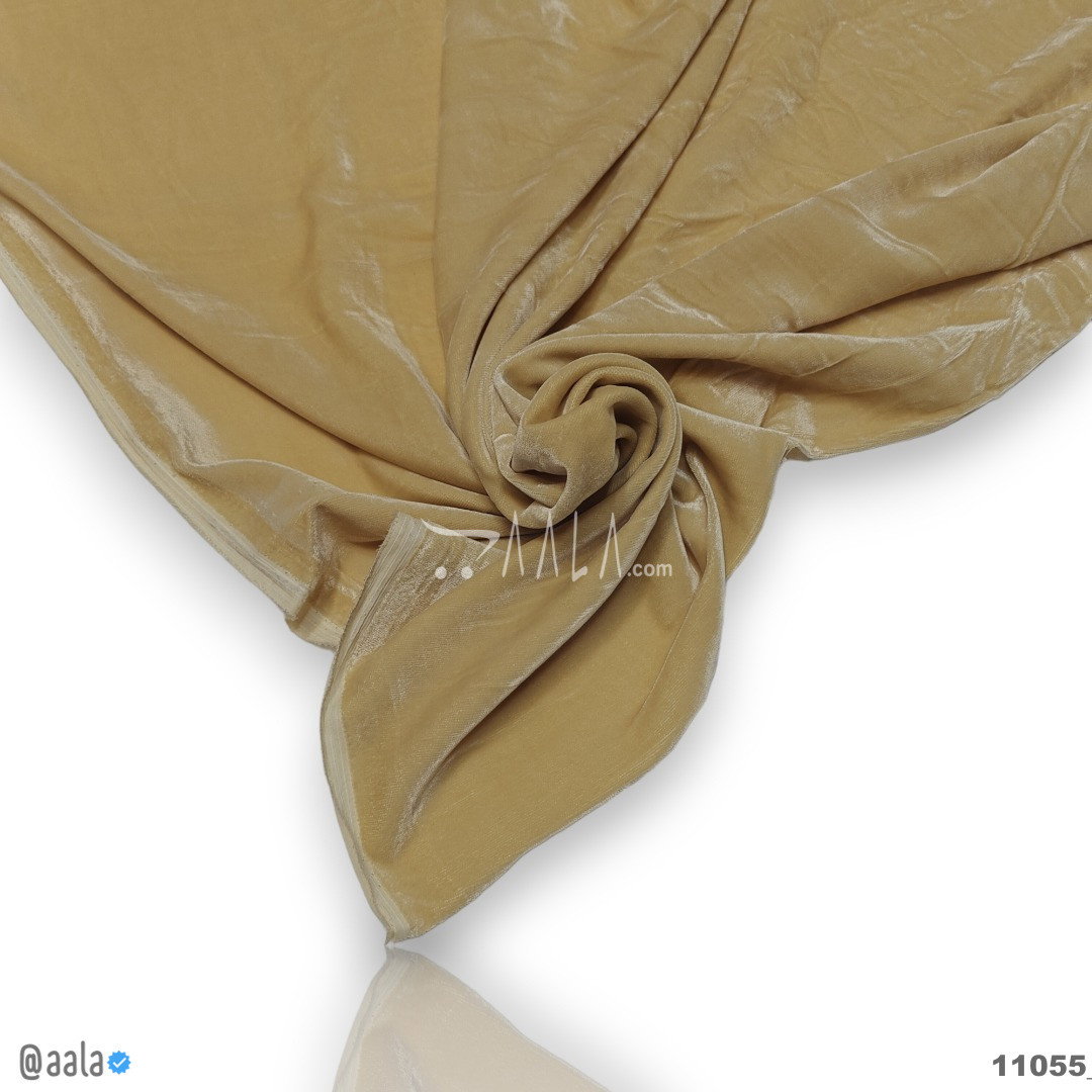 Micro-Plain Velvet Blend 58-Inches BIEGE Per-Metre 