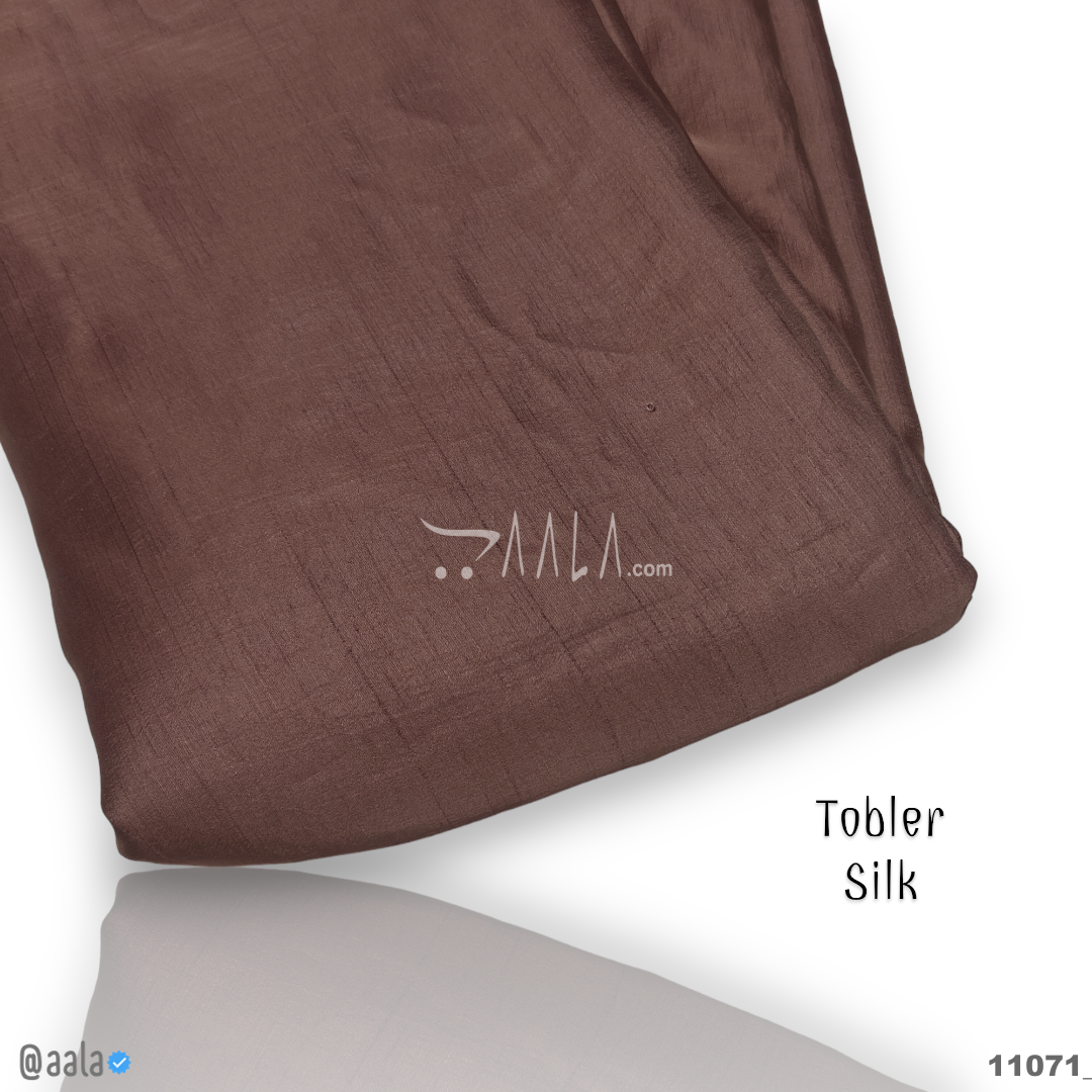 Tobler Silk Poly-ester 44-Inches CARROT Per-Metre #11071