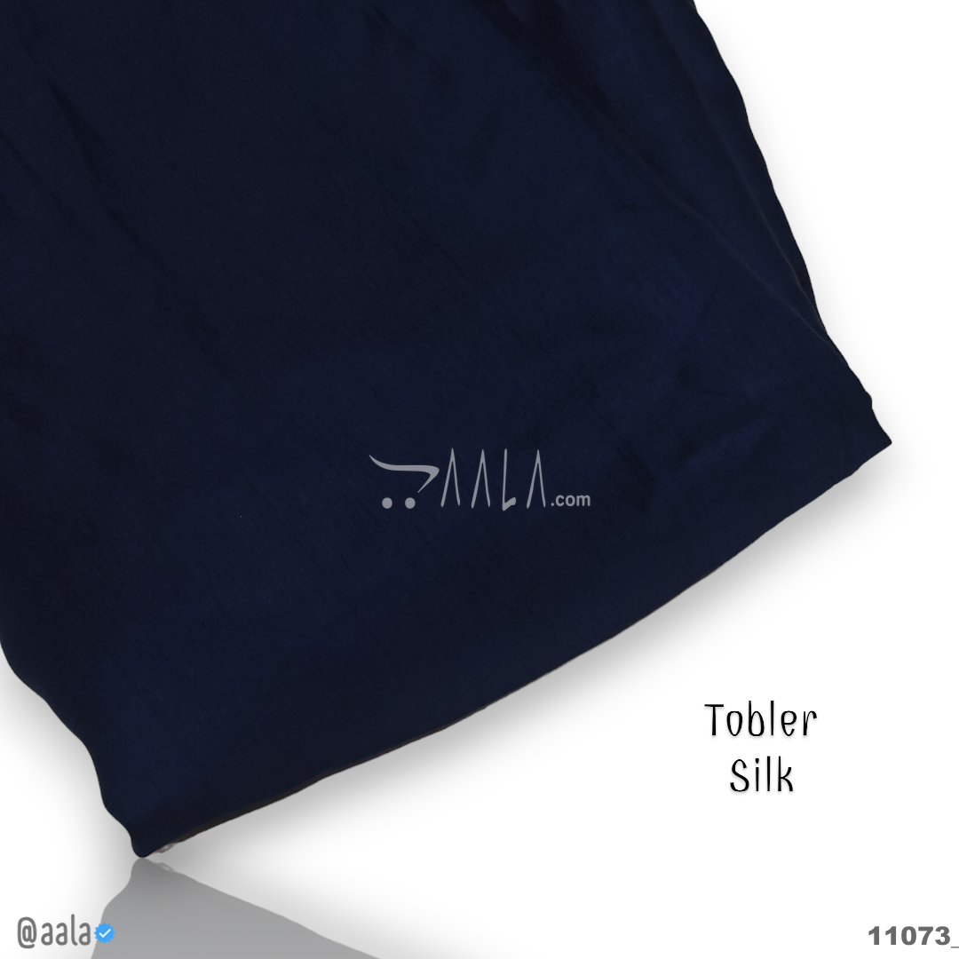 Tobler Silk Poly-ester 44-Inches BLUE Per-Metre #11073