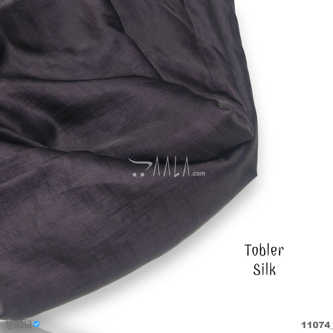 Tobler Silk Poly-ester 44-Inches WINE Per-Metre #11074
