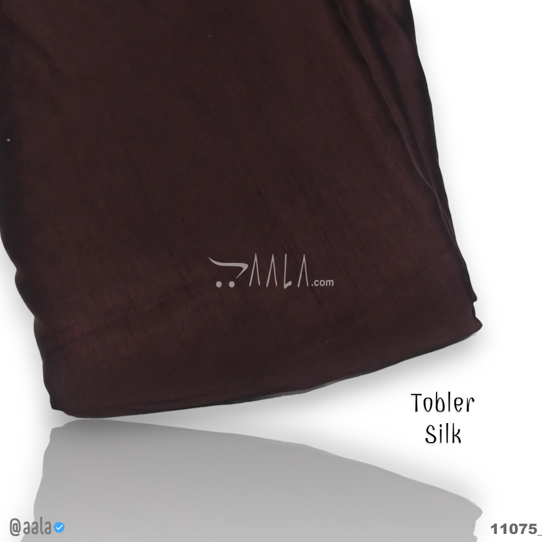 Tobler Silk Poly-ester 44-Inches MAROON Per-Metre #11075