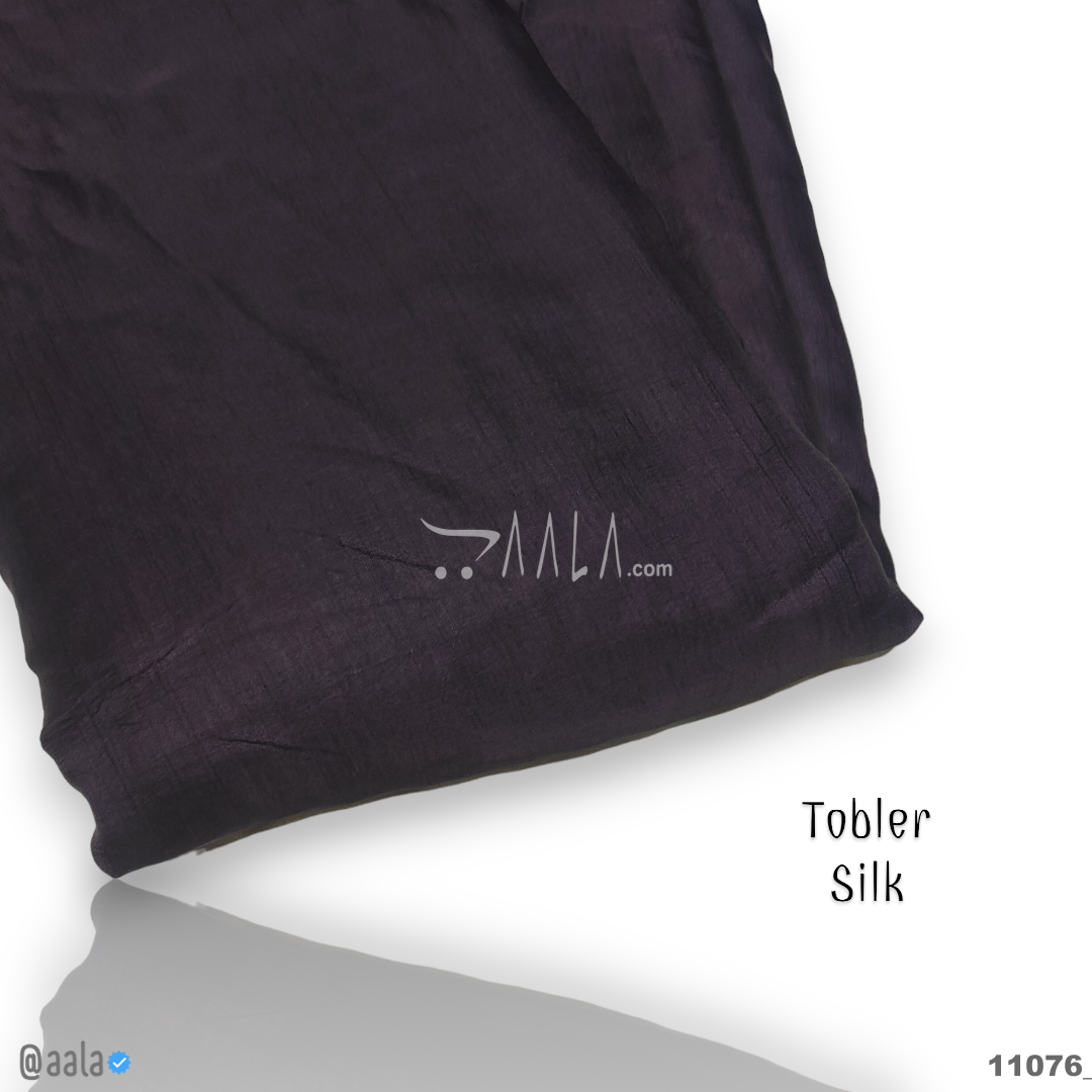 Tobler Silk Poly-ester 44-Inches WINE Per-Metre #11076