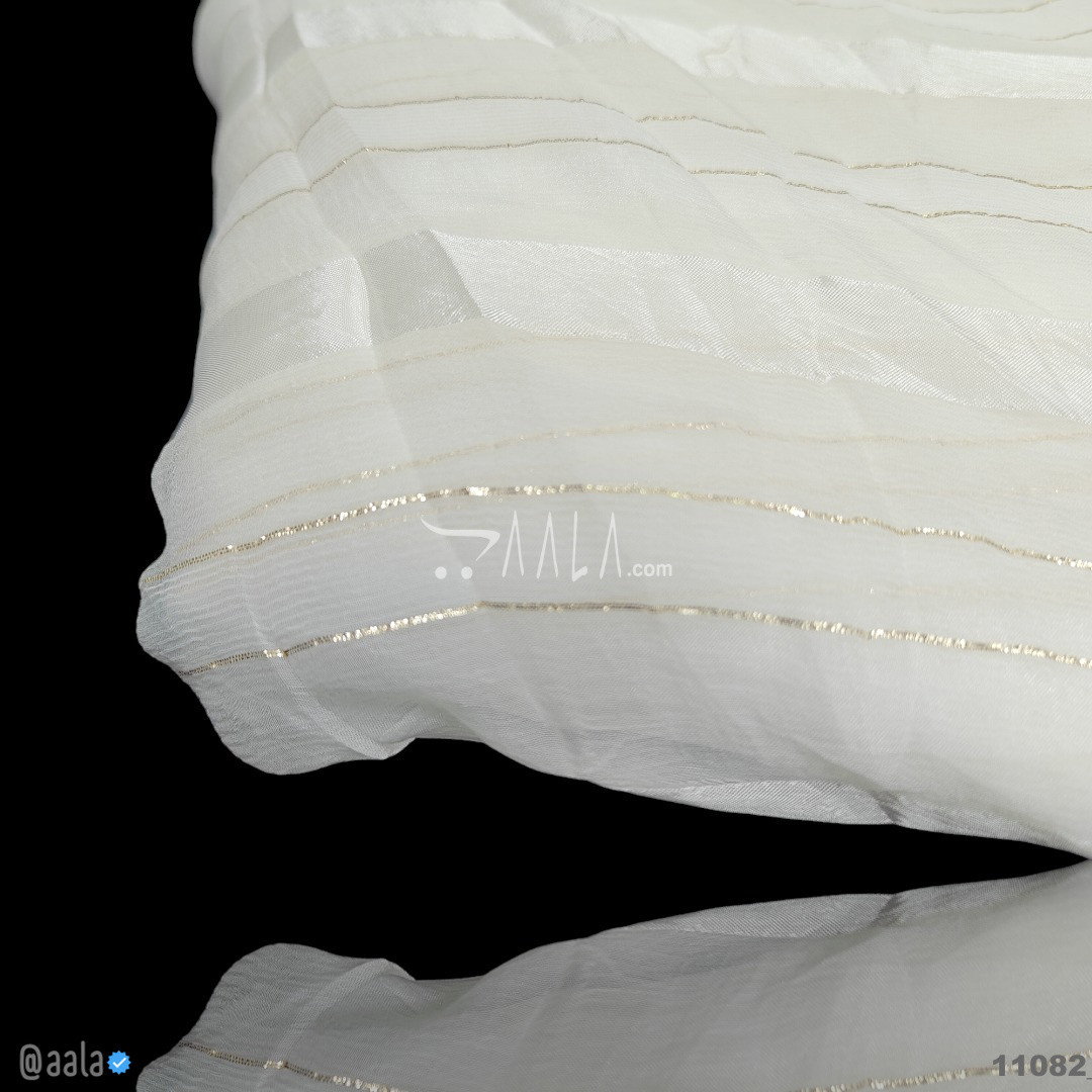 Lurex Chiffon Viscose 44-Inches DYEABLE Per-Metre 