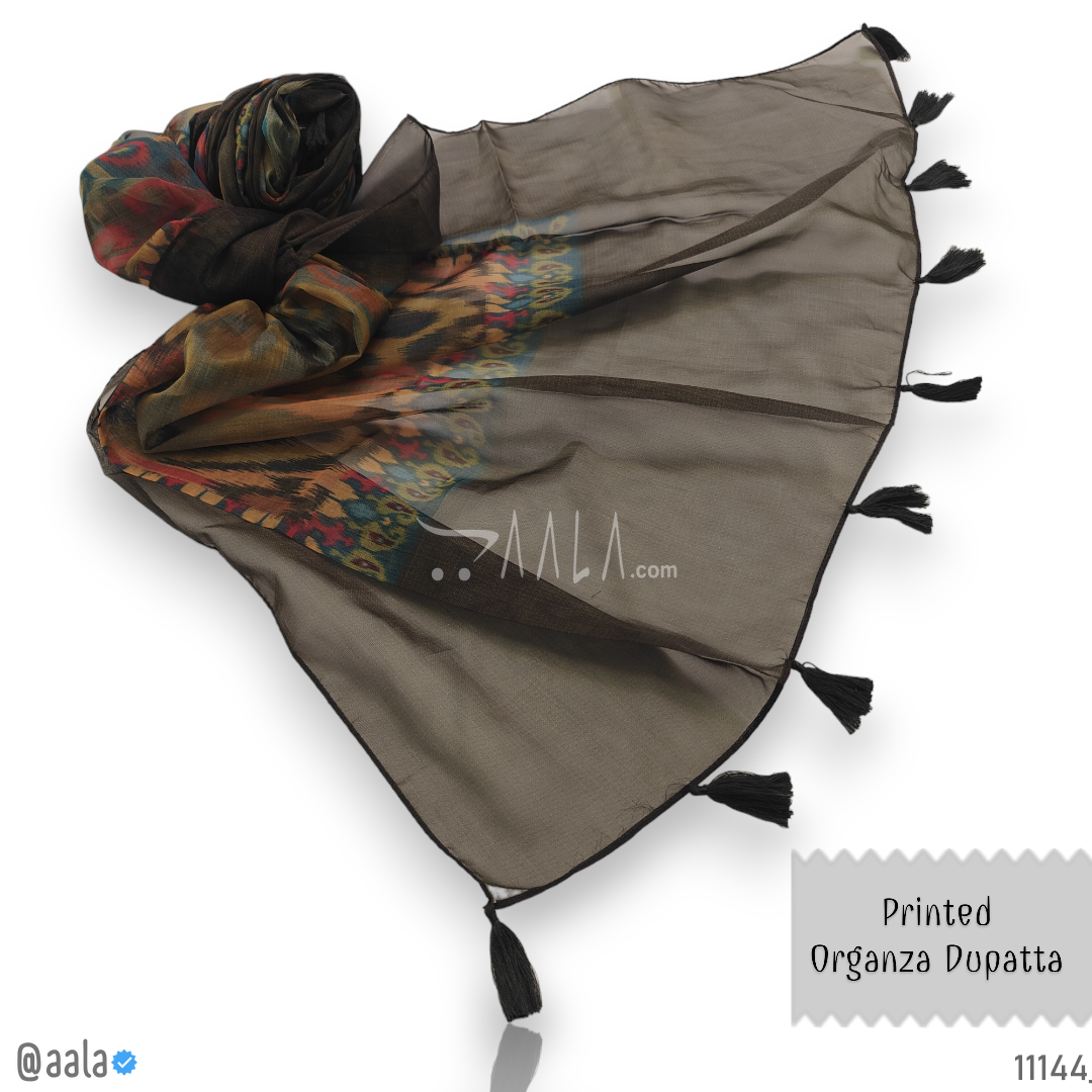 Printed Organza Blend Dupatta-38-Inches ASSORTED 2.25-Metres #11144