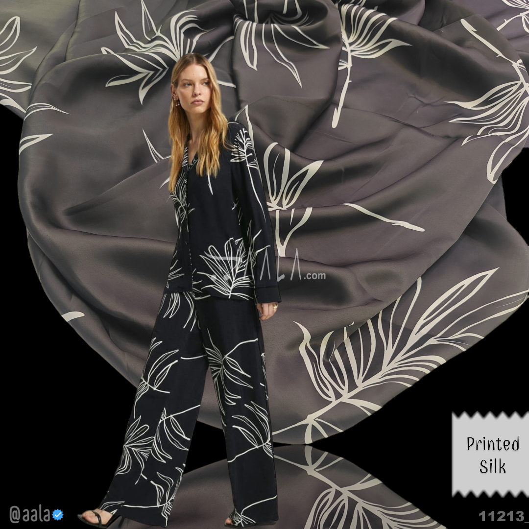Printed Silk Blend 44-Inches PRINTED Per-Metre #11213