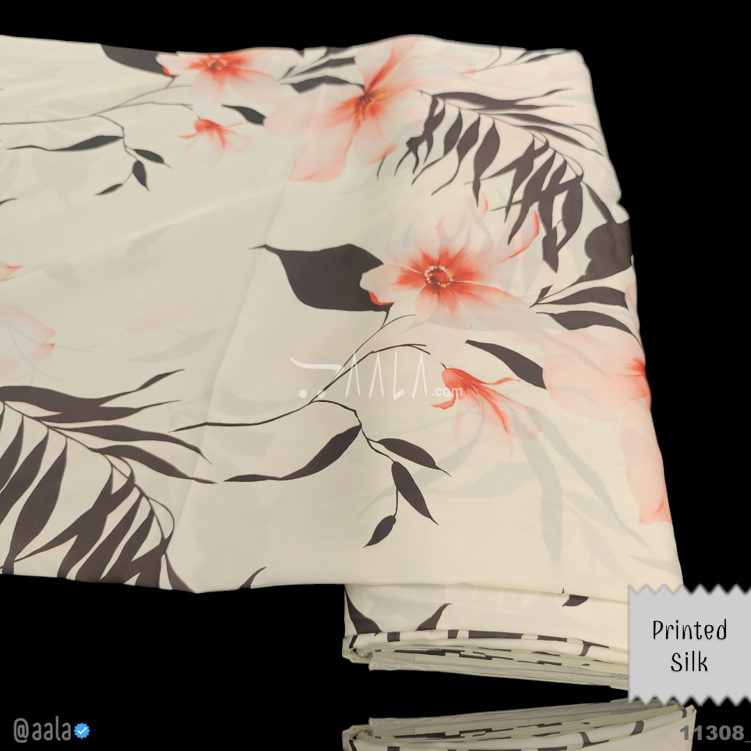 Printed Silk Blend 44-Inches PRINTED Per-Metre #11308