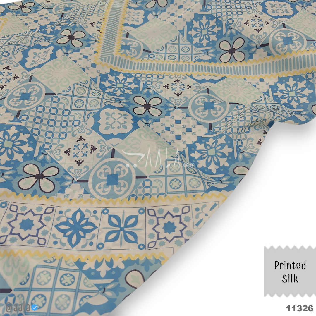 Printed Silk Blend 44-Inches PRINTED Per-Pc #11326