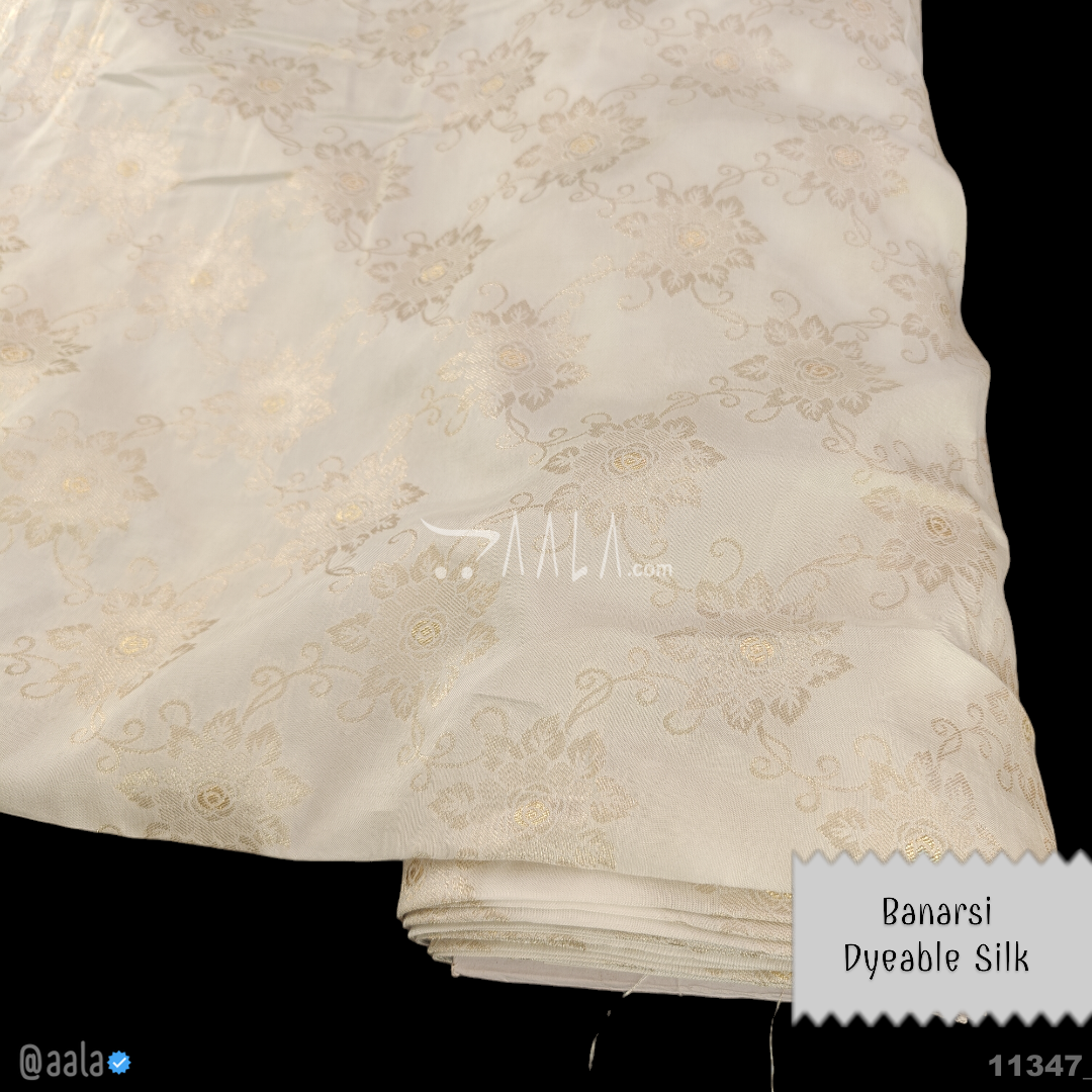 Banarsi-Dola Silk Viscose 44-Inches DYEABLE Per-Metre 