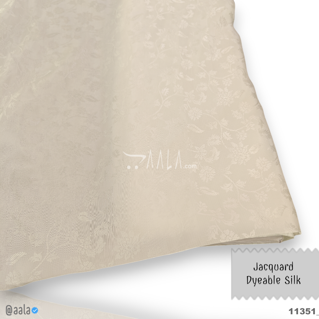 Self-Jacquard-Upada Silk Viscose 44-Inches DYEABLE Per-Metre #11351