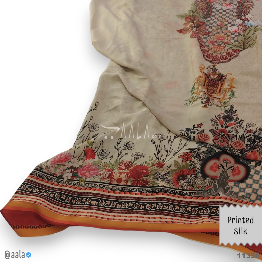 Printed Silk Blend 44-Inches PRINTED Per-Pc #11356