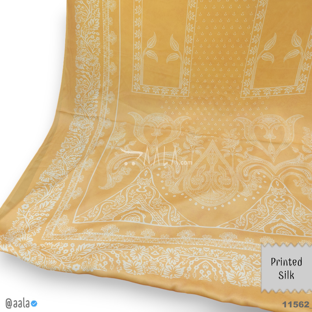Printed Silk Poly-ester 44-Inches PRINTED Per-Pc #11562