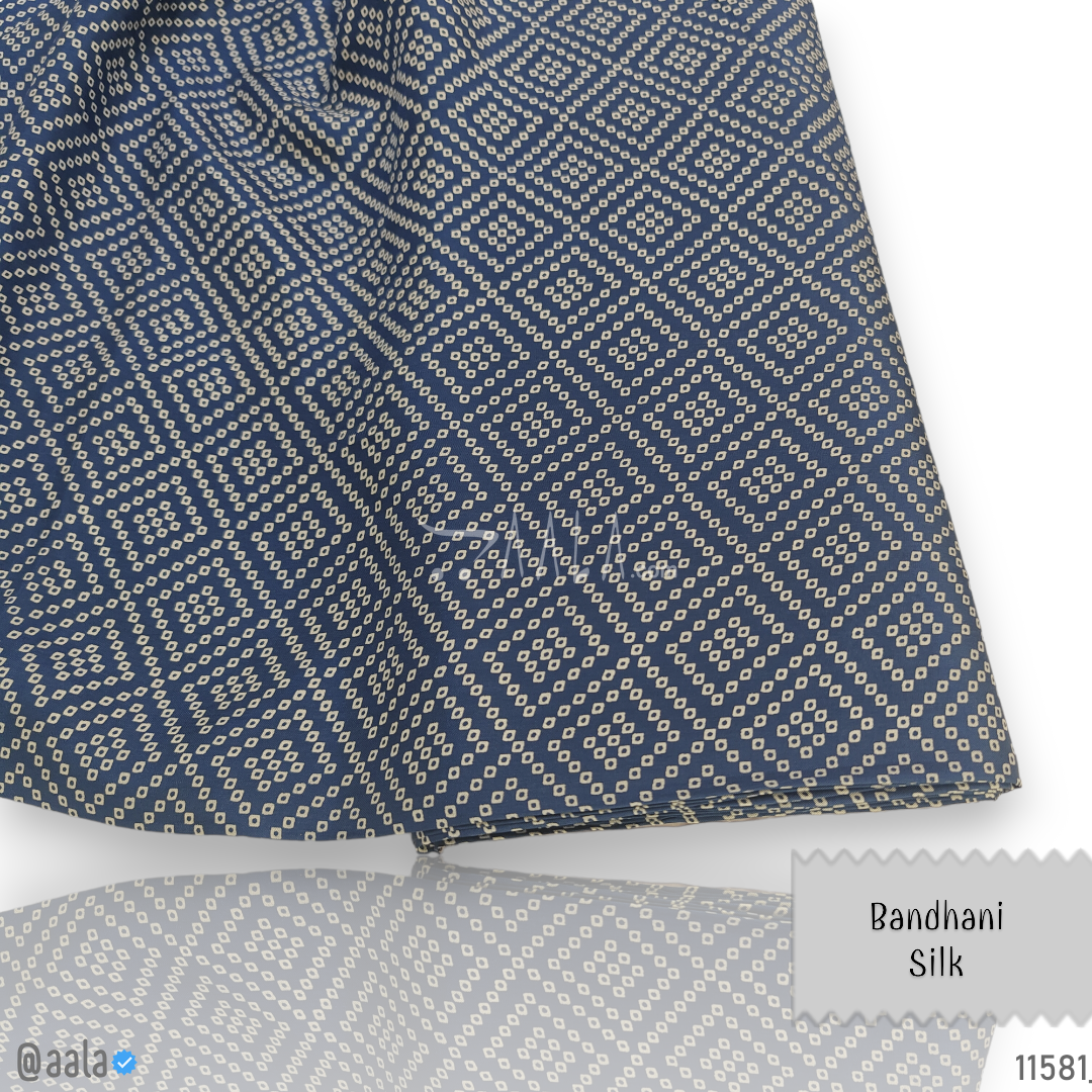 Bandhani Silk Blend 44-Inches ASSORTED Per-Metre #11581
