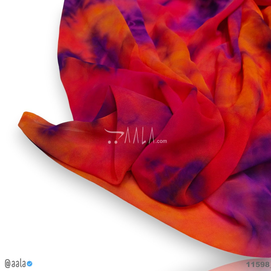 Tie-Dye Georgette Blend 44-Inches ASSORTED Per-Metre 