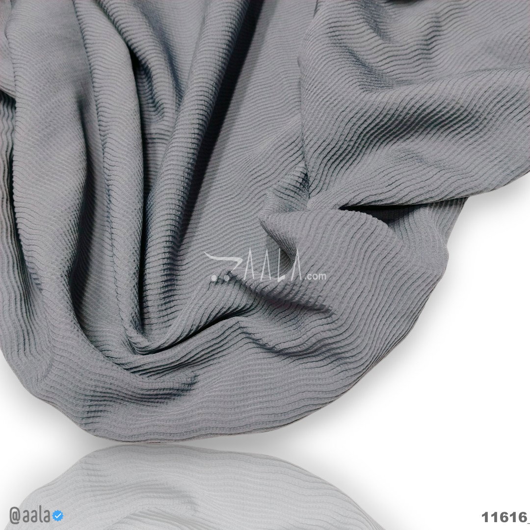 Belgium Double-Georgette Blend 58-Inches GREY Per-Metre 