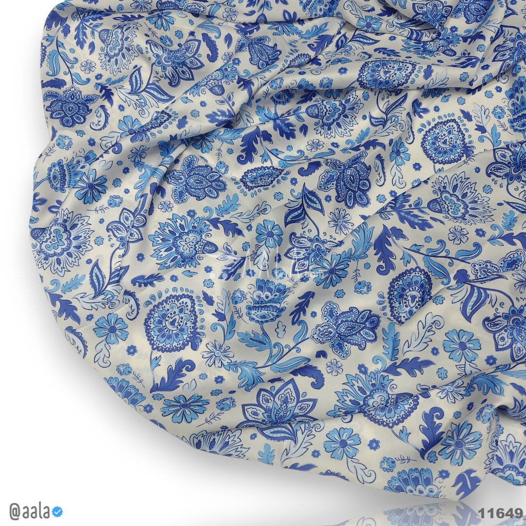 Printed Silk Blend 44-Inches PRINTED Per-Metre 