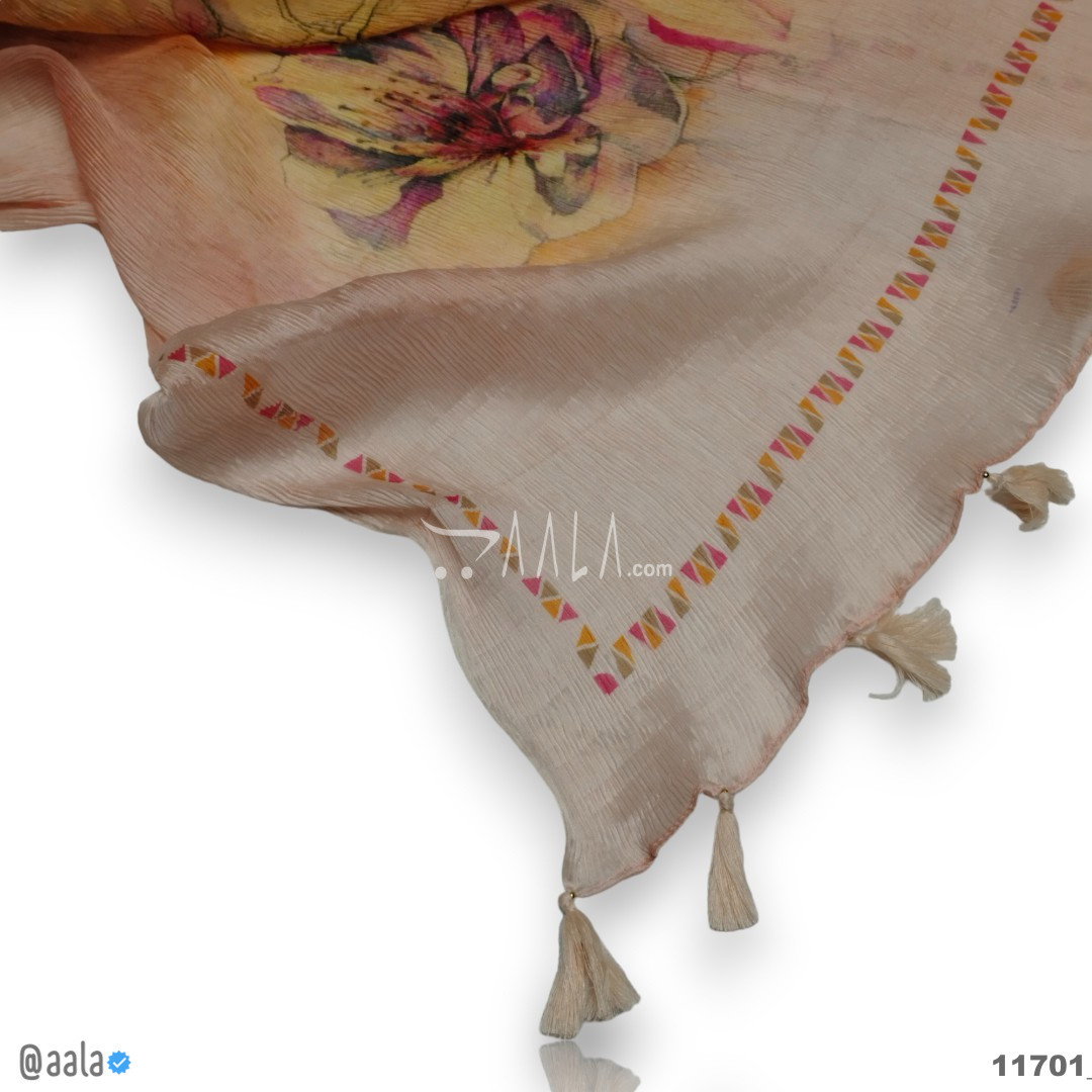 Printed Silk Blend Dupatta-20-Inches PRINTED 2.25-Metres 