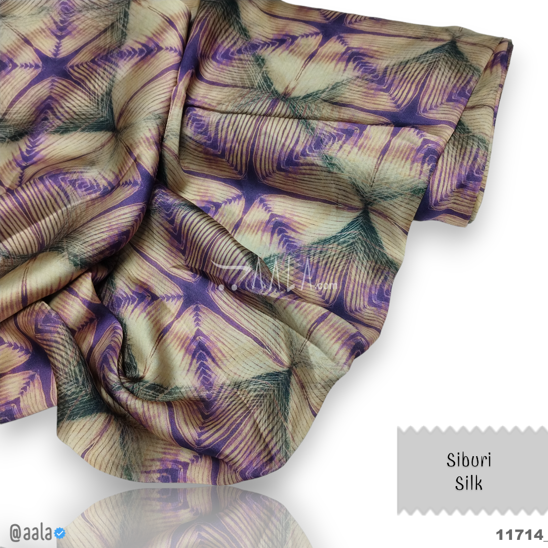 Siburi Silk Poly-ester 44-Inches ASSORTED Per-Metre #11714
