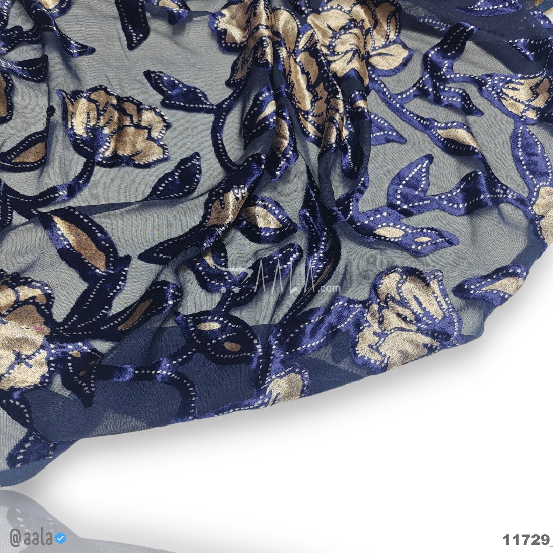 Printed-Brasso Velvet Blend 44-Inches PRINTED Per-Metre 