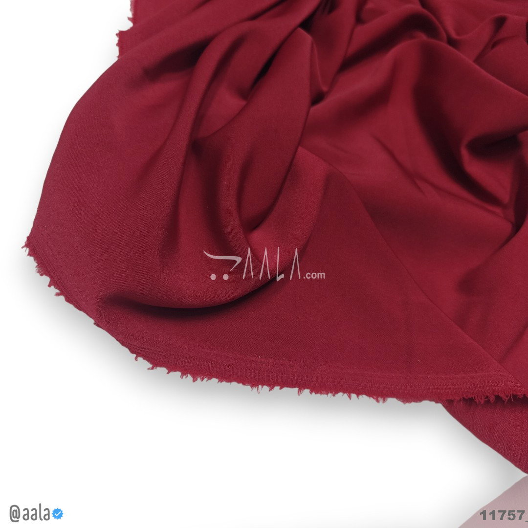 Austin Double-Georgette Blend 58-Inches MAROON Per-Metre 