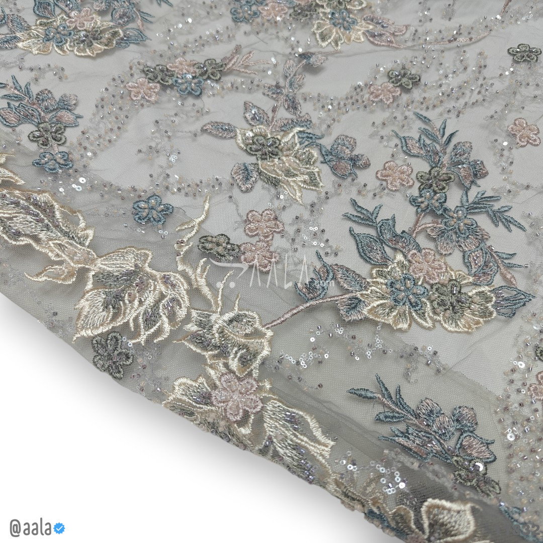Handwork Net Blend 58-Inches GREY Per-Metre 