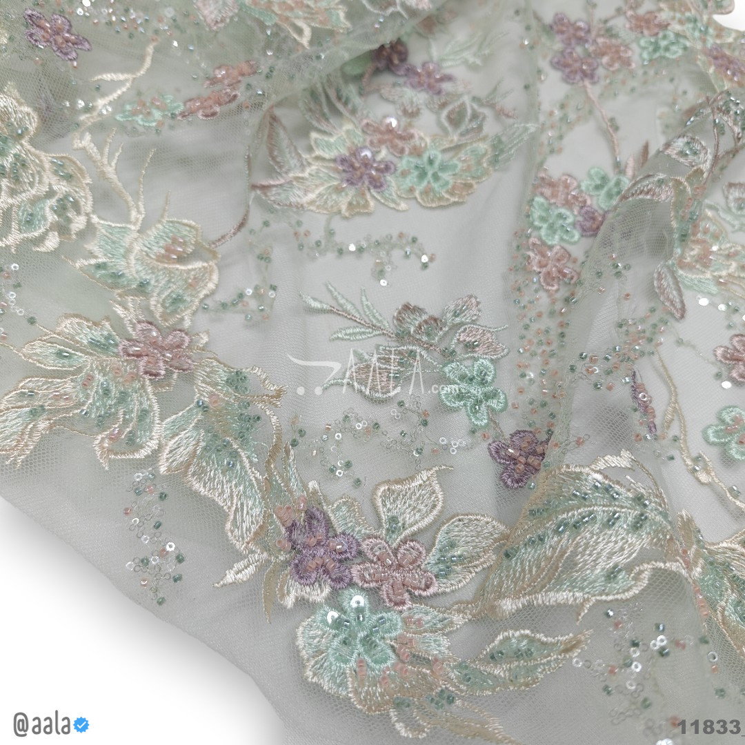 Handwork Net Blend 58-Inches GREEN Per-Metre 