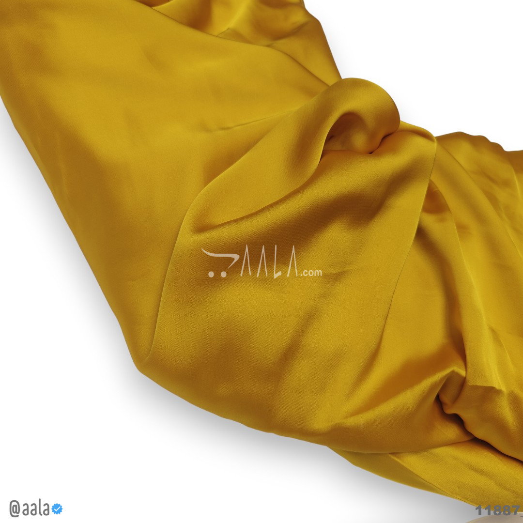 Pea Silk Blend 44-Inches MUSTARD Per-Metre 