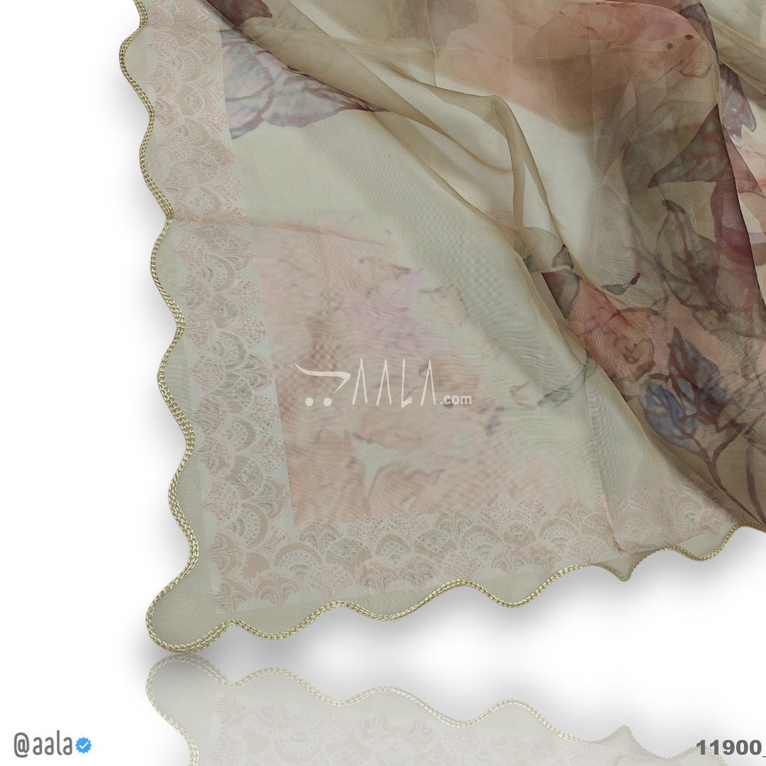 Printed Organza Blend Dupatta-32-Inches PRINTED 2.25-Metres 