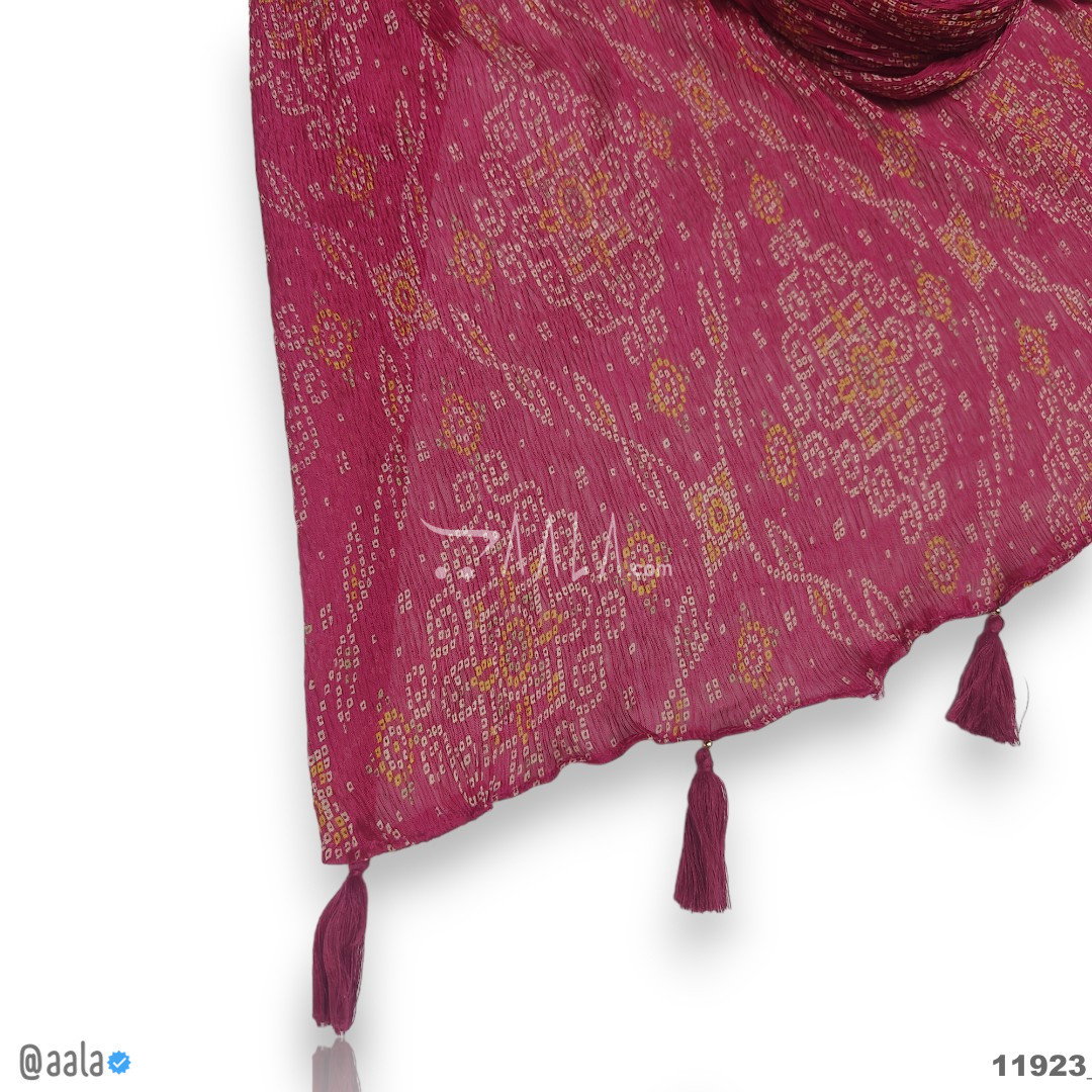 Printed Silk Blend Dupatta-20-Inches PRINTED 2.25-Metres 