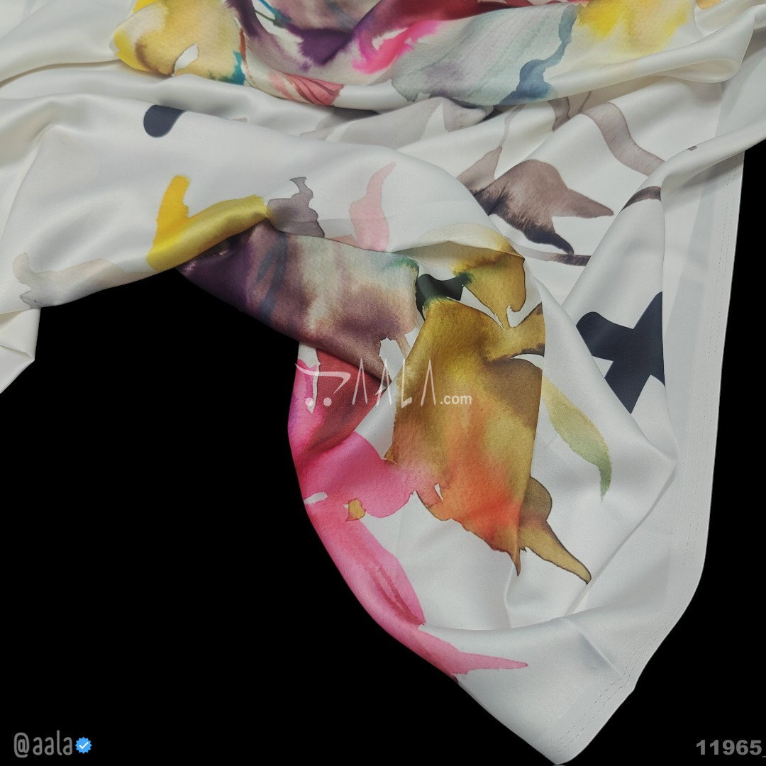 Printed Silk Blend 44-Inches PRINTED Per-Metre 