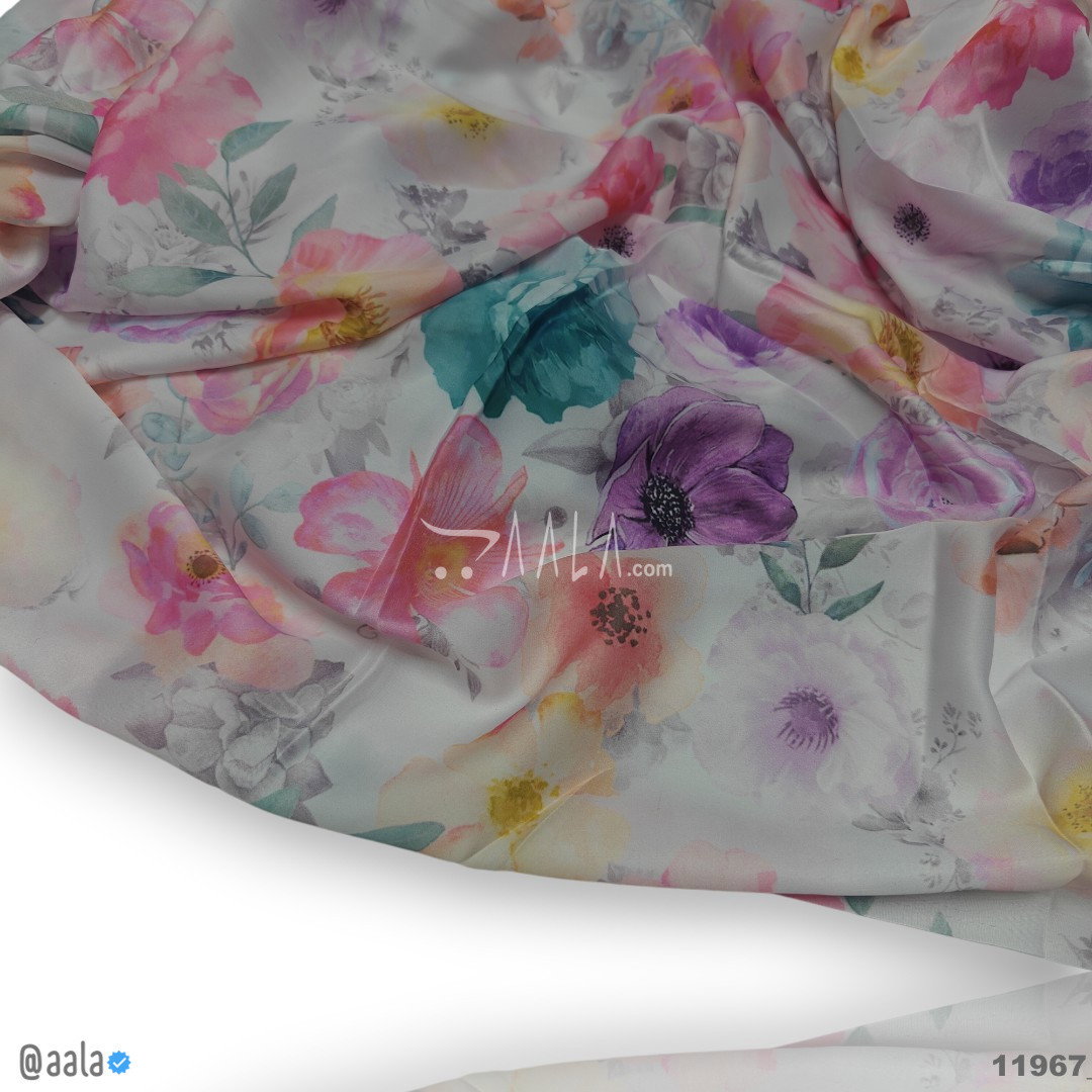 Printed Silk Blend 44-Inches PRINTED Per-Metre 