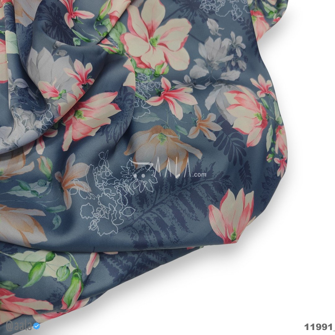 Printed Silk Blend 44-Inches PRINTED Per-Metre 
