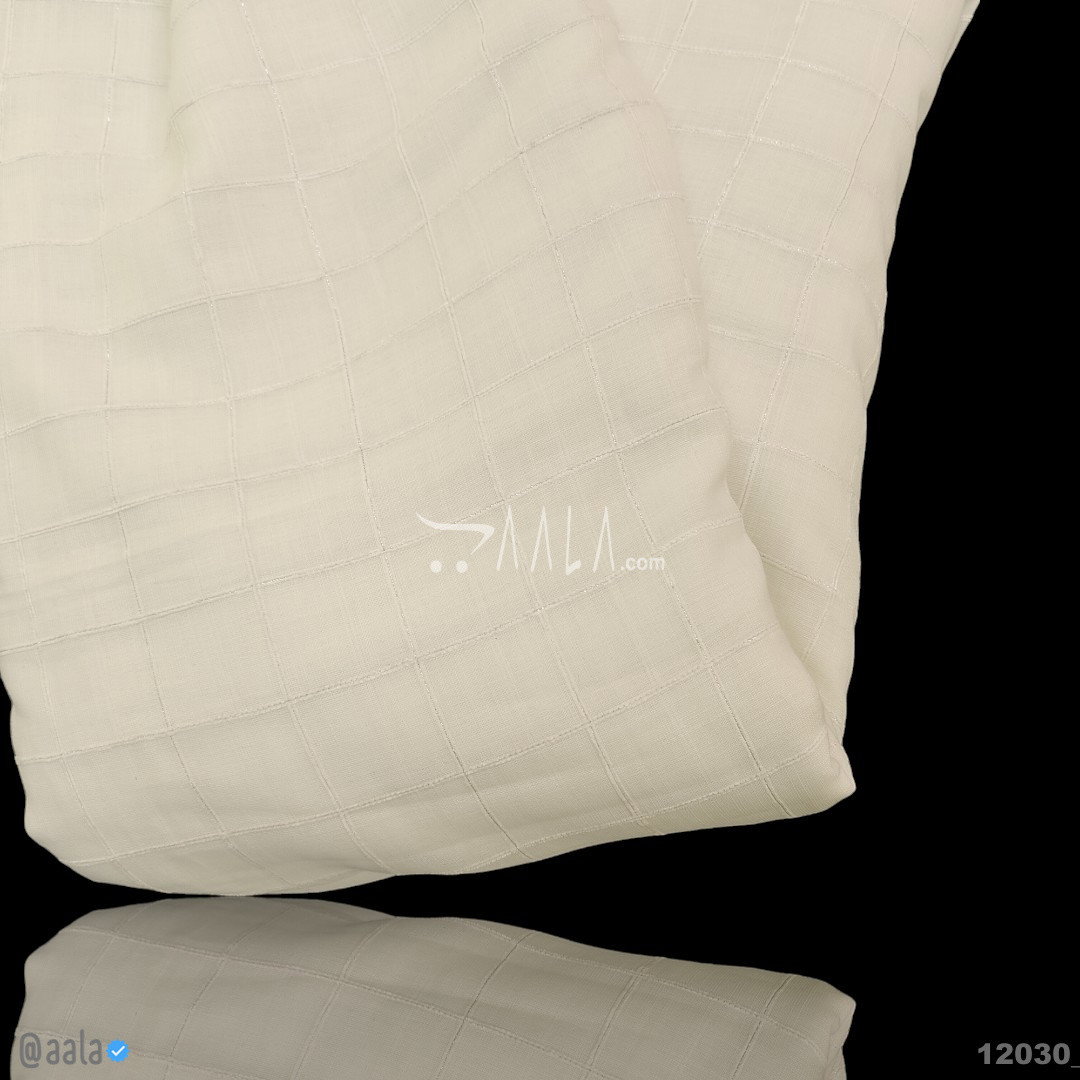 Self-Linen Cotton Cotton 58-Inches DYEABLE Per-Metre 