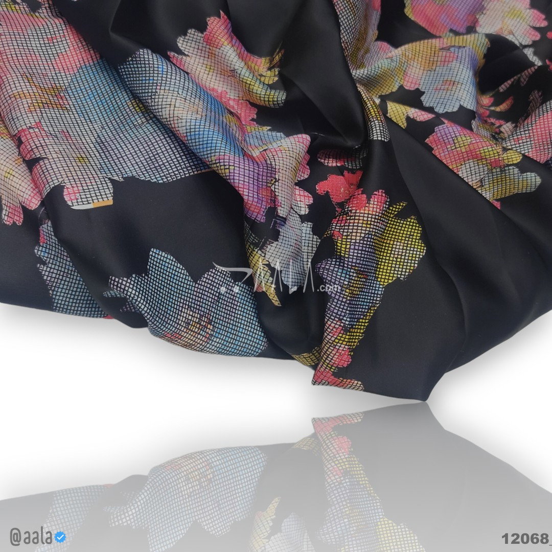 Printed Silk Blend 44-Inches PRINTED Per-Metre 