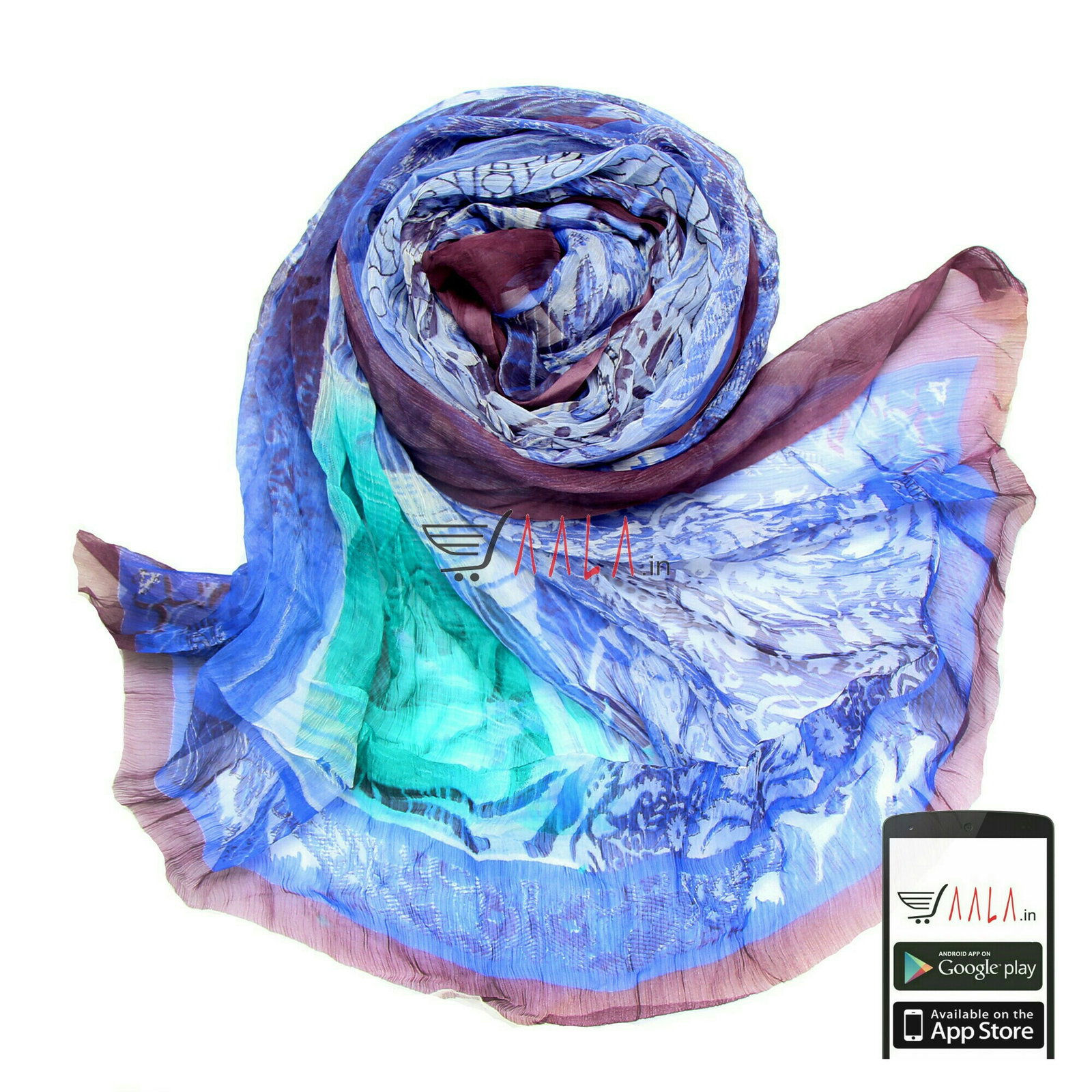 Digital Print Chiffon Dupatta 40 Inches 2.00 Metres 