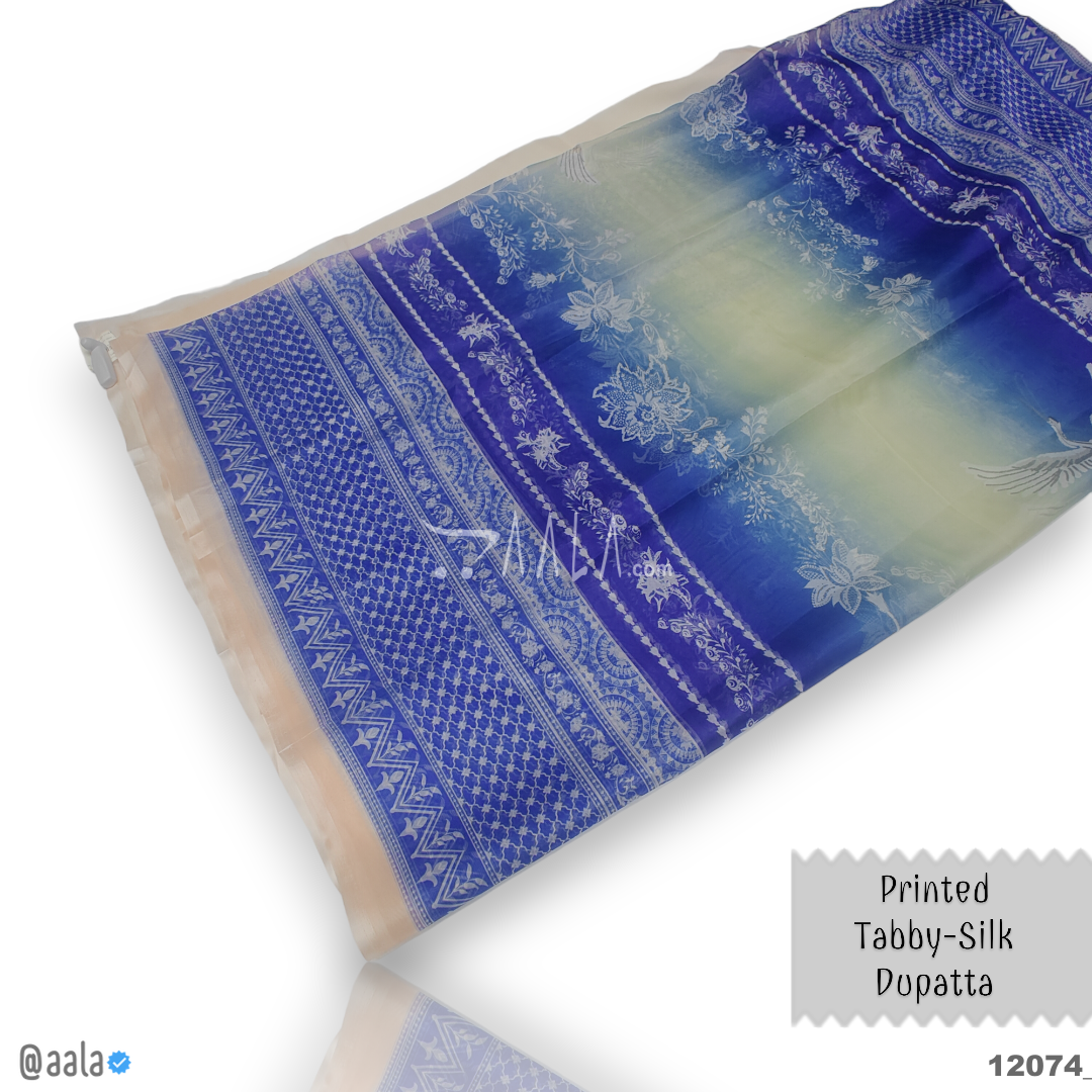 Printed-Tabby Organza Blend Dupatta-32-Inches PRINTED 2.25-Metres 