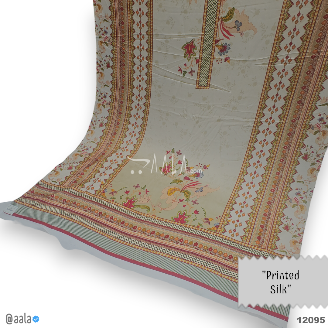 Printed Silk Blend 44-Inches PRINTED Per-Pc #12095