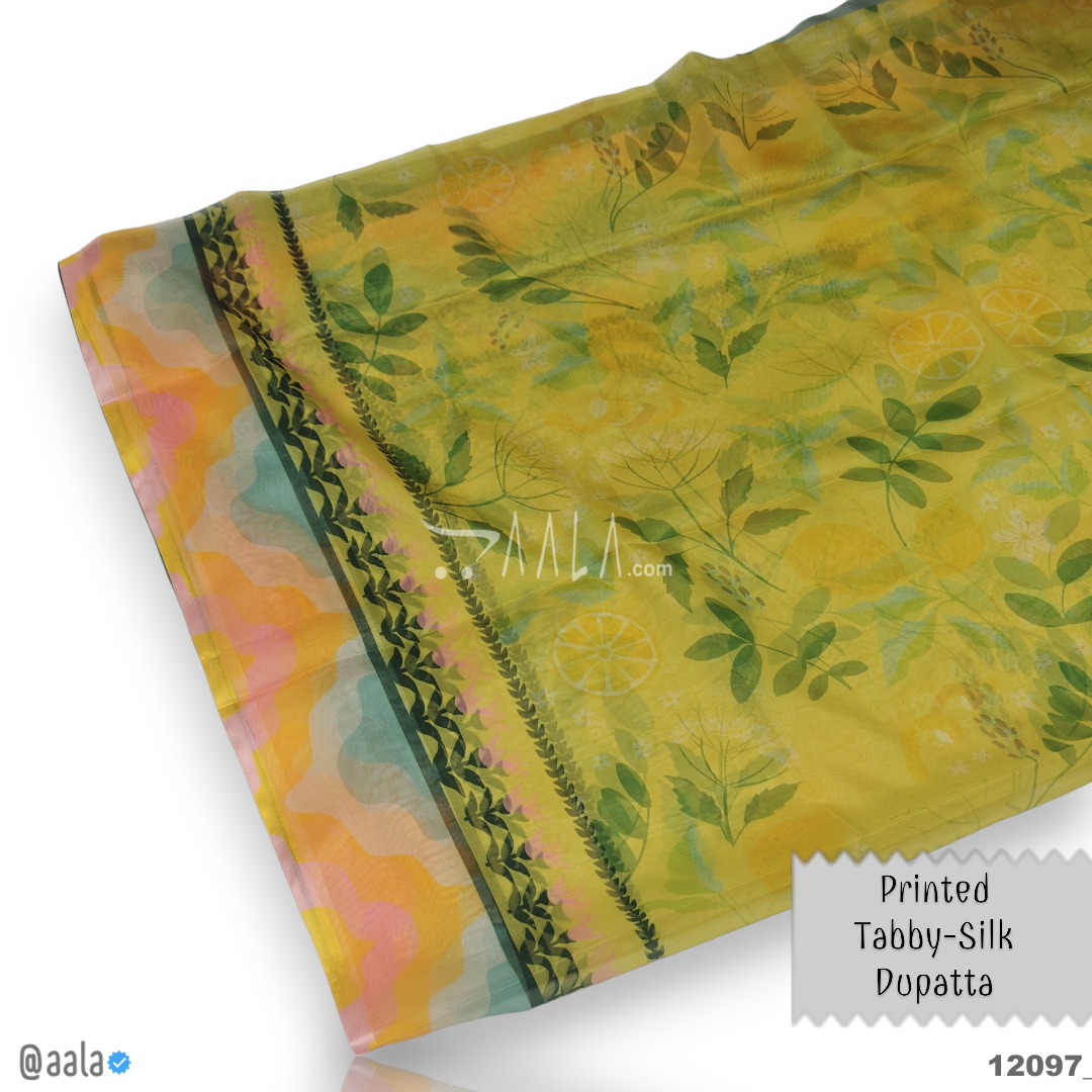 Printed-Tabby Organza Blend Dupatta-32-Inches PRINTED 2.25-Metres #12097