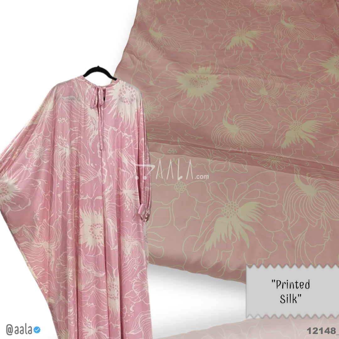 Printed Silk Blend 44-Inches PRINTED Per-Metre #12148