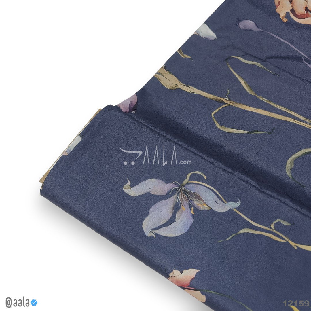 Printed-Silk Crepe Blend 44-Inches PRINTED Per-Metre 