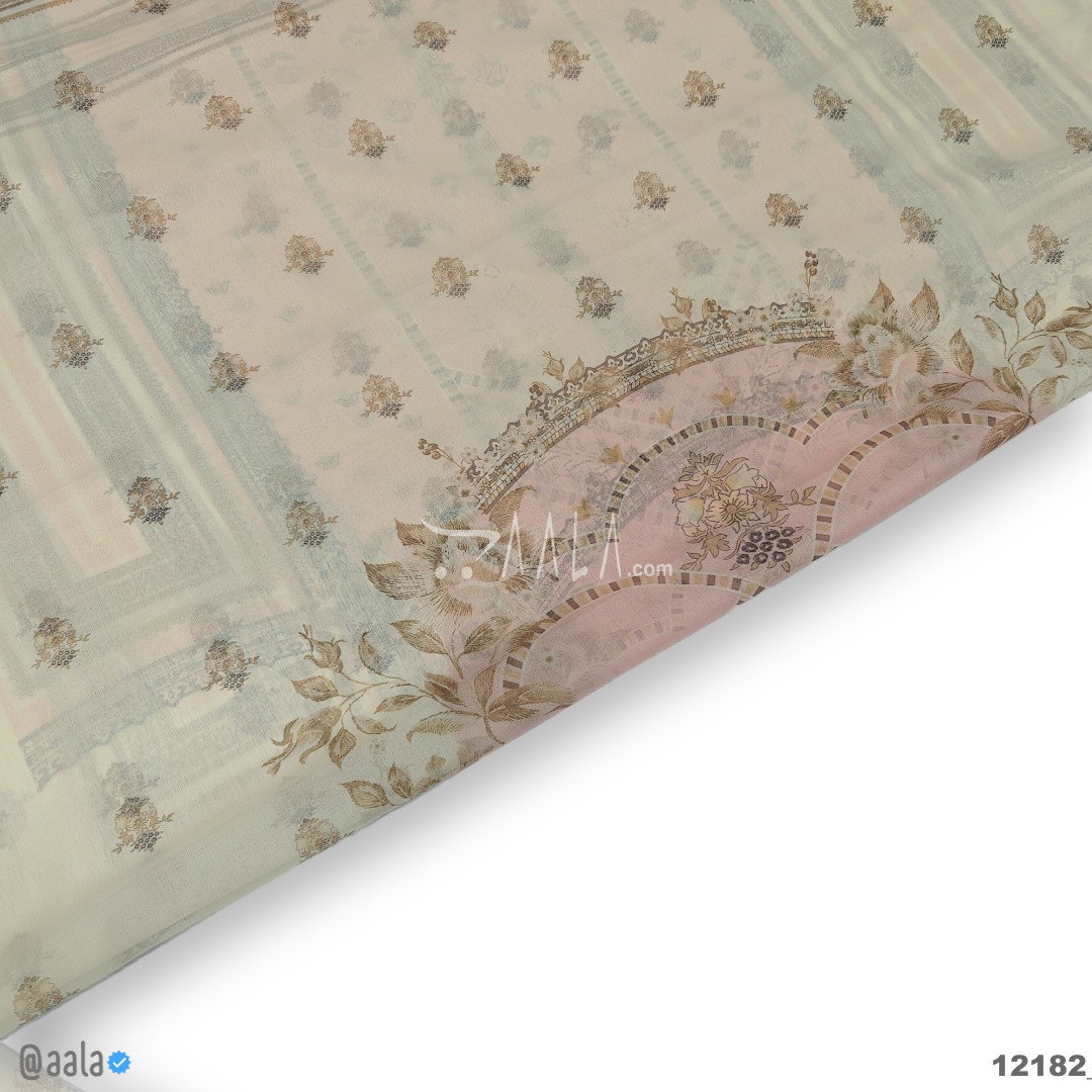 Printed-Tabby Chiffon Blend Dupatta-32-Inches PRINTED 2.25-Metres 