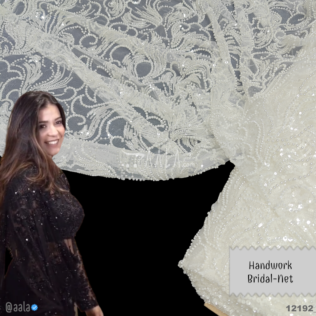 Handwork Net Blend 58-Inches WHITE Per-Metre 
