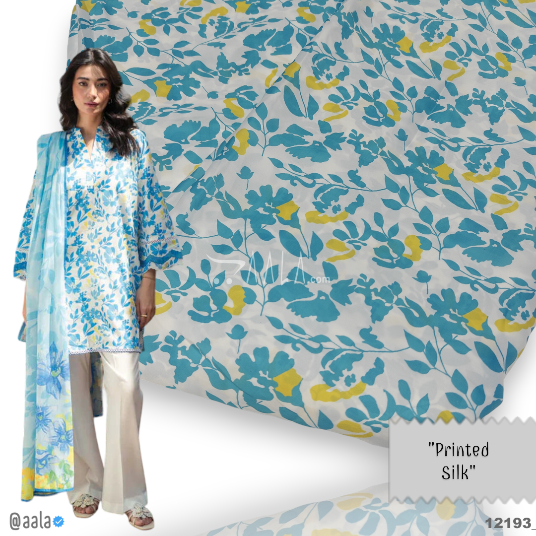 Printed Silk Blend 44-Inches PRINTED Per-Metre #12193