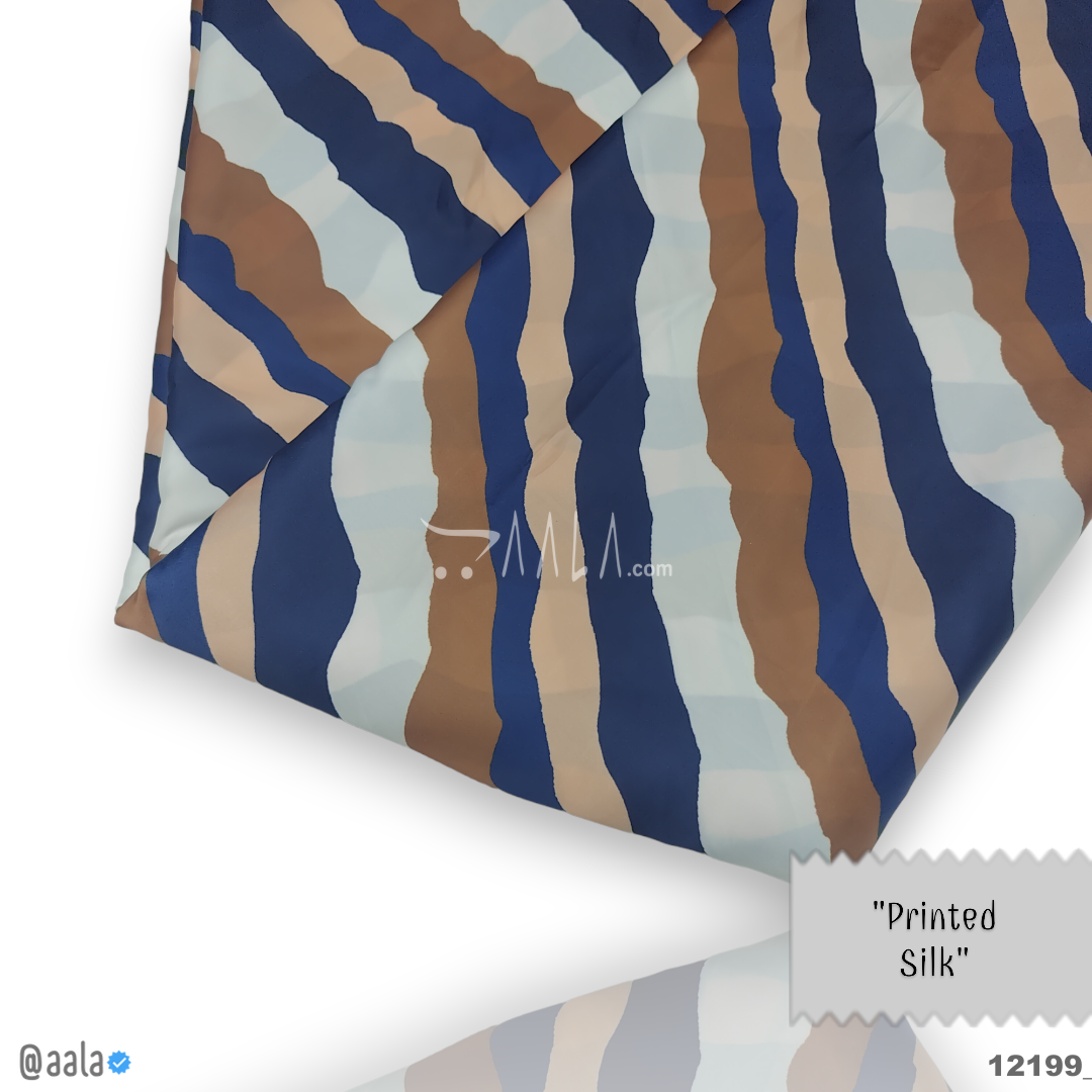 Printed Silk Blend 44-Inches PRINTED Per-Metre #12199