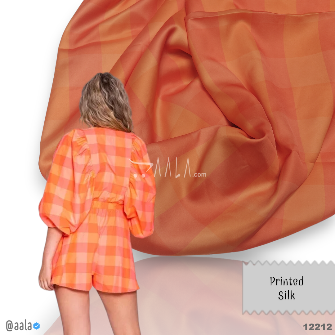 Printed Silk Blend 44-Inches PRINTED Per-Metre #12212