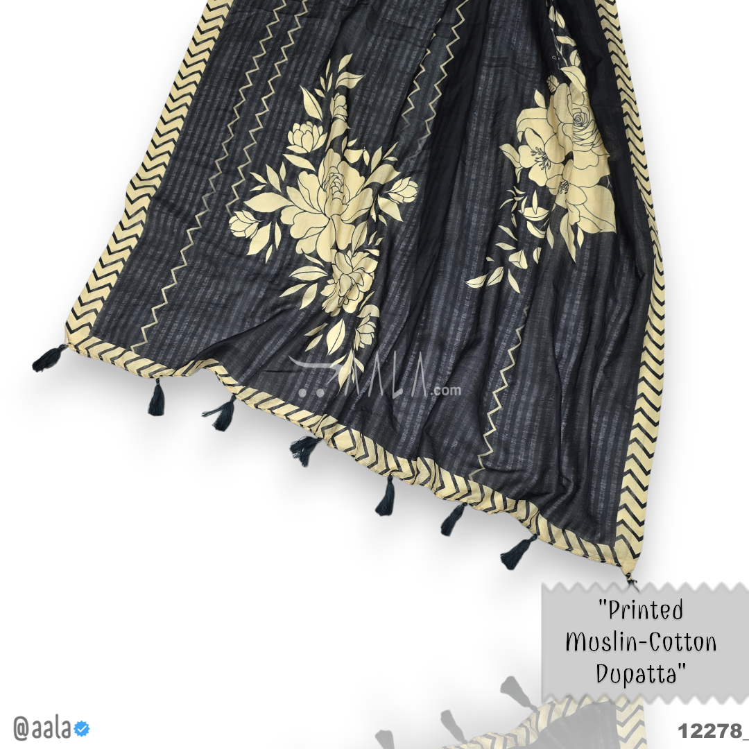 Printed-Muslin Cotton Cotton Dupatta-36-Inches PRINTED 2.25-Metres 