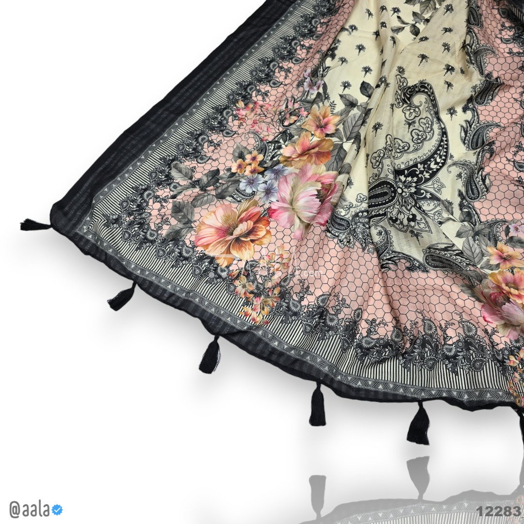 Printed-Muslin Cotton Cotton Dupatta-36-Inches PRINTED 2.25-Metres 