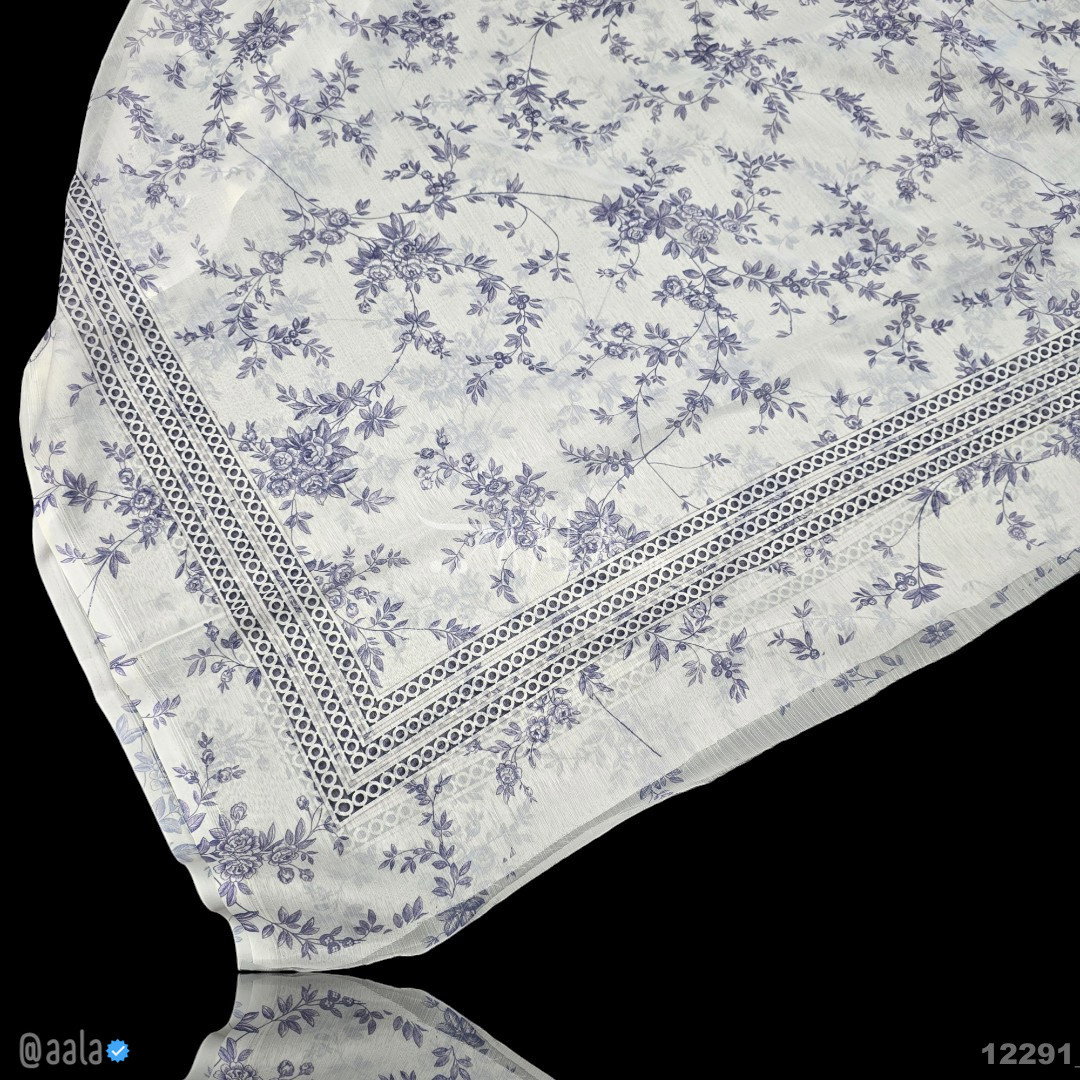 Printed-Tabby Chiffon Blend Dupatta-32-Inches PRINTED 2.25-Metres 
