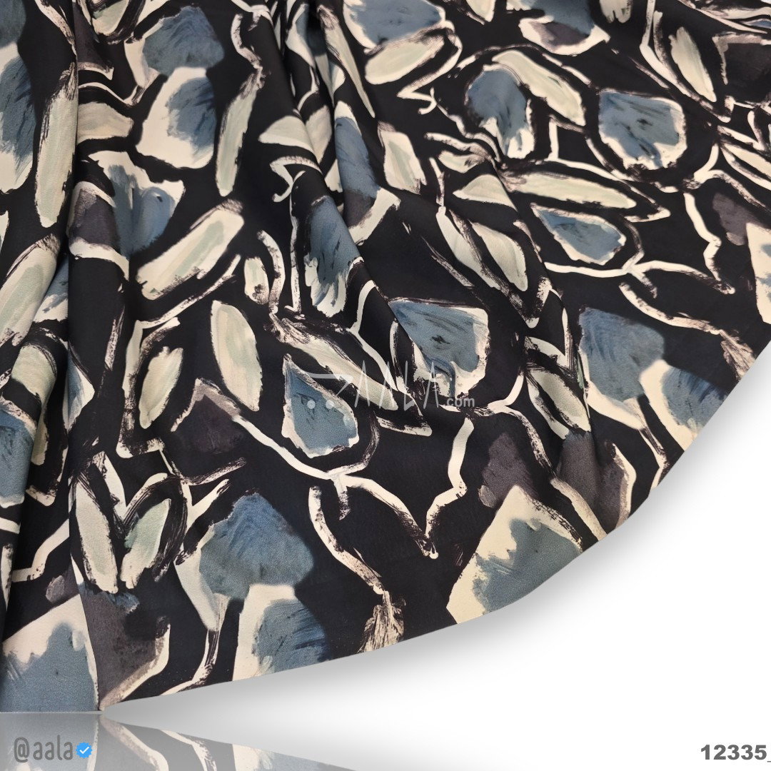 Printed-Silk Crepe Blend 44-Inches PRINTED Per-Metre 