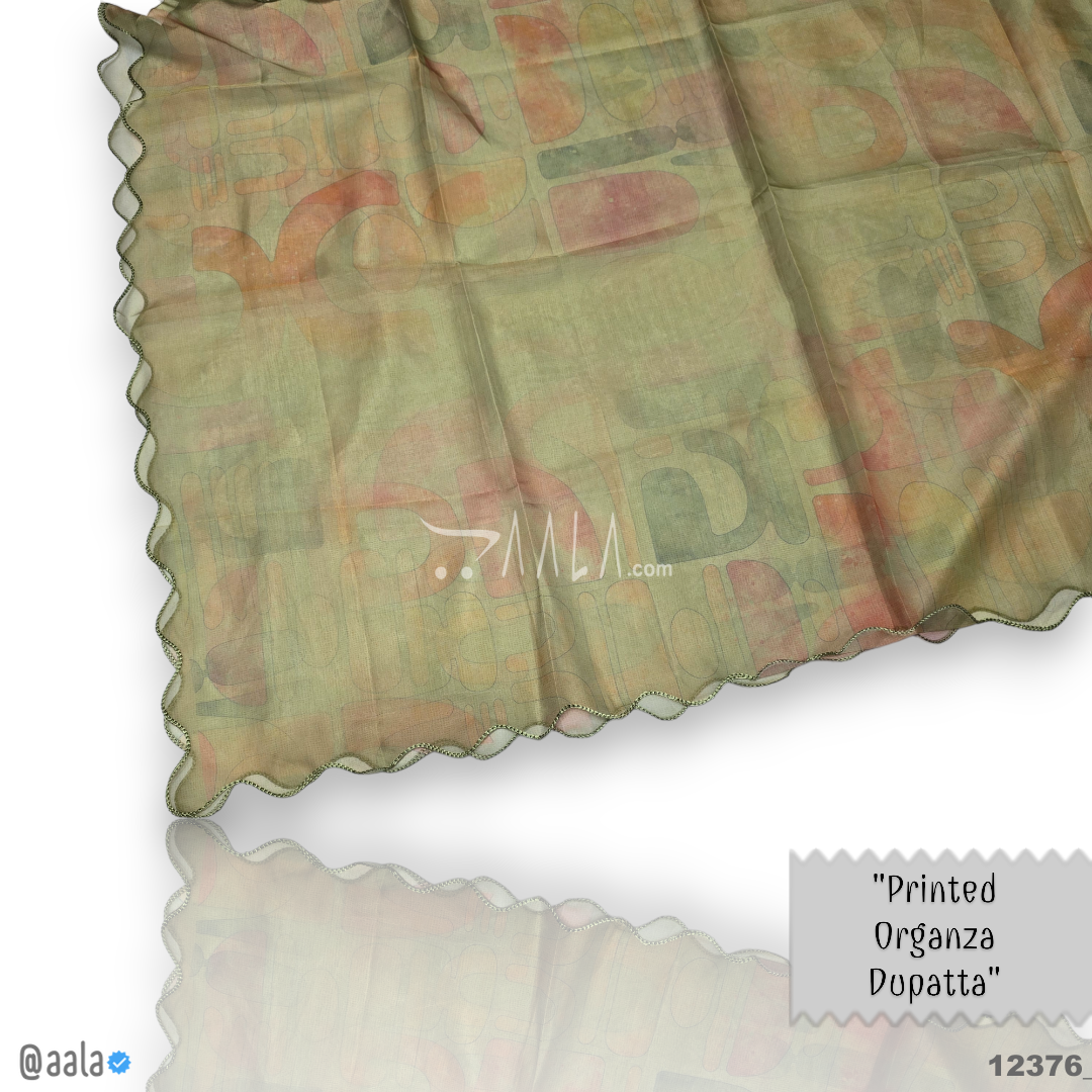 Printed Organza Blend Dupatta-32-Inches PRINTED 2.25-Metres 